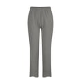 thumbnail image 4 of Timegard Womens Plus Size Pants Elastic Waisted Solid Color Lightweight Pants Lounge Trousers Pockets, 4 of 4