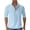 Sky Blue, variant on hotojiny Linen Shirts for Men Lightweight Roll up Long Sleeve Shirt Casual Beach Button Henley T-Shirt Vacation Tops with Pocket