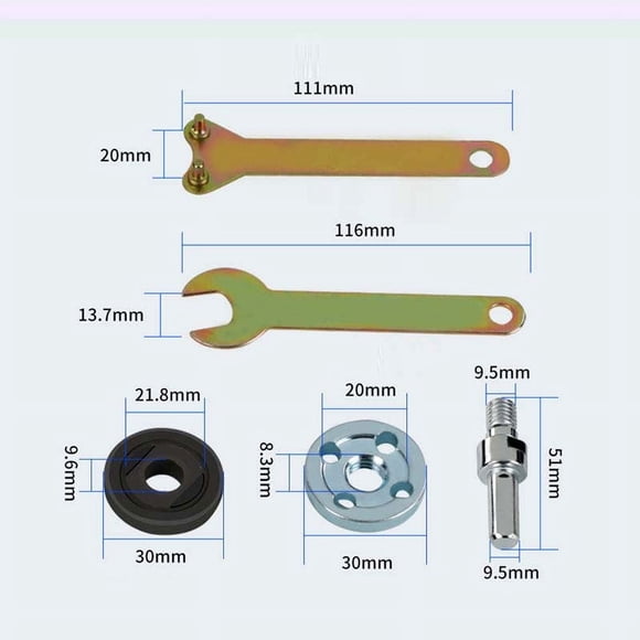 Angle Grinder Connecting Rod Set for Hand Drill Conversion 10 mm and 6 mm Collet Sizes Metal Construction 124 g and 119 g