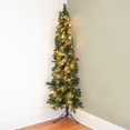 thumbnail image 2 of Home Heritage Pine 7 Ft Artificial Corner Christmas Tree Prelit 150 Lights, 2 of 11