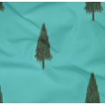 thumbnail image 3 of oneOone Organic Cotton Poplin Twill Fabric Tree Ikat Print Fabric BTY 42 Inch Wide, 3 of 3