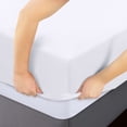 thumbnail image 4 of Queen Fitted Sheet - Pack of 2 Bottom Sheets - Soft Brushed Microfiber - Deep Pockets, Shrinkage & Fade Resistant - Easy Care (Queen, White), 4 of 7