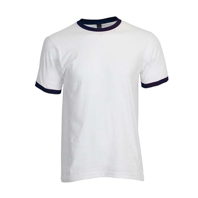 Tultex T-Shirt à Col Contrastant Unisexe en Jersey Fin