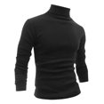 thumbnail image 1 of INSPIRE CHIC Men's Pullover Turtle Neck Long Sleeves Stretchy Slim Fit Tops, 1 of 7