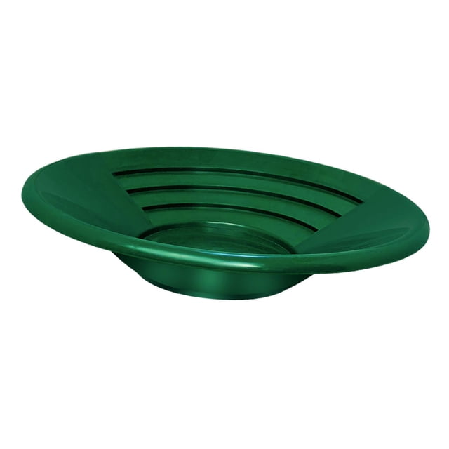 Esquirla Gold Panning Pan Double Riffles Easy to Use Outdoor Mining Basin for Villages 14inch Gold Pan