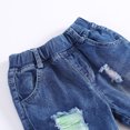 thumbnail image 5 of KIDSCOOL SPACE Baby Ripped Jean,Toddler Elastic Distressed Waist Denim Pants, 5 of 5