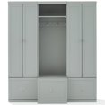 thumbnail image 3 of Crosley Furniture Harper Ensemble de Rangement Moderne en Bois pour Entrée, 3 Pcs, Gris, 3 of 18