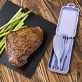 thumbnail image 3 of Portable Cutlery Set With Detachable Knives Spoons Forks Chopsticks And Student Gifts, 3 of 5