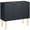 Black, variant on HOMCOM Accent Cabinet w/ Gold Leg for Living Room Dining Room Hallway Black