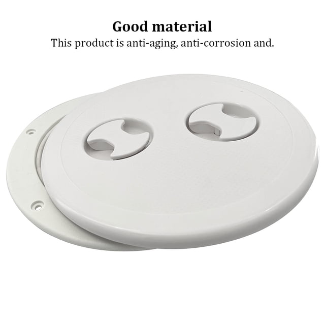 pitrice Marine 8 inch Deck Plate Hatch Cover Inspection Screw Round Yacht Boat Accessories Application Corrosion Resistant
