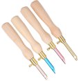 thumbnail image 4 of 4pcs Portable Punch Needle Knitting Embroidery Pen Wooden Handle for Sewing Felting DIY Craft Handwork, 4 of 14