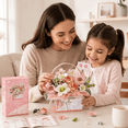 thumbnail image 5 of Tradeopia 1,212-Piece Gift Box Pink Flower Mini Building Kit, 5 of 5