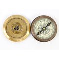 thumbnail image 3 of Nauticalmart 2 inches Vintage Compass Replica Brass Pocket Transit Compass - Robert Frost Poem, 3 of 6