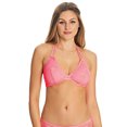 thumbnail image 1 of Freya Womens Sundance Underwire Bandless Halter Bikini Top, 32C, Flamingo, 1 of 1