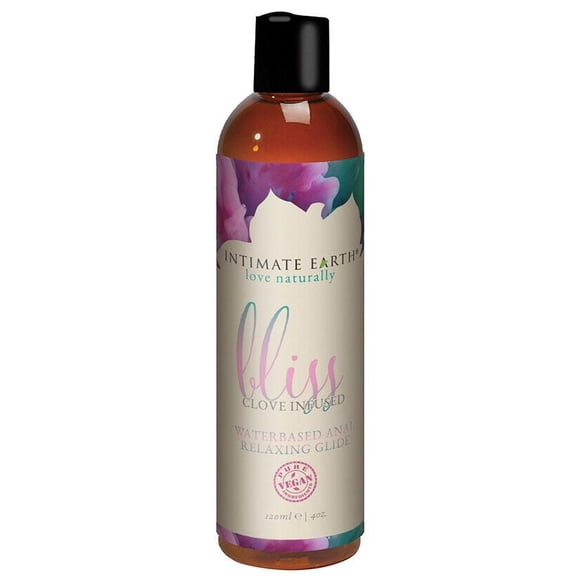 Intimate Earth Bliss Lubrifiant à Base d'Eau, Gel Lubrifiant Relaxant au Clou de Girofle Amélioré