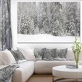 thumbnail image 2 of Designart Foggy Winter Forest Panorama Canvas Wall Art, 2 of 4