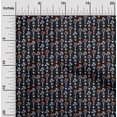 thumbnail image 2 of oneOone Rayon Black Fabric Floral Craft Projects Decor Fabric Printed By The Yard 56 Inch Wide, 2 of 5