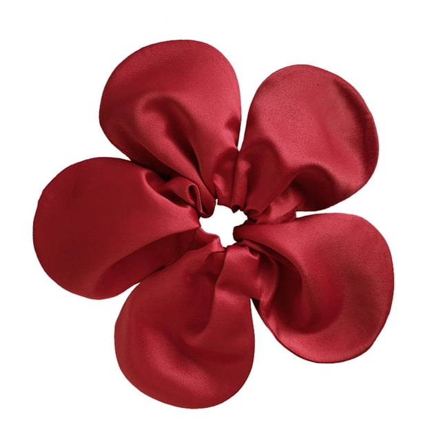 CSChome Corde à Cheveux Princesse Fleur Corde à Cheveux - Grande Forme de Fleur Élastique à Cheveux Uni Exagéré