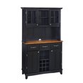 thumbnail image 1 of Homestyles Buffet of Buffets Wood Buffet with Hutch in Black, 1 of 15
