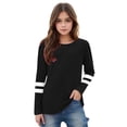 thumbnail image 3 of RXIRUCGD 2025 Vêtements d'Été pour Enfants T-shirt à Rayures Mode Mignon Col Rond Manches Longues, 3 of 6