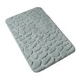 thumbnail image 2 of Hi,Fancy Embossed Bath Mat Quick-Drying Solid Color Shower Absorbent Bathroom Rug Large Kitchen Washroom Door Bathmat Kids Safety Gray 50x80cm, 2 of 7
