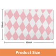 thumbnail image 2 of 20x32 in Checkered Bathroom Runner Rug - Non-Slip Long Bath Mat, Water Absorbent, Soft Microfiber, Machine Washable, Ideal for Bathtub & Showers., 2 of 5