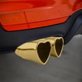 thumbnail image 2 of Car Heart Shaped Dual Exhaust Tip Stainless Steel Double Pipe for Enhanced Performance and Stylish Tail Upgrade, 2 of 5