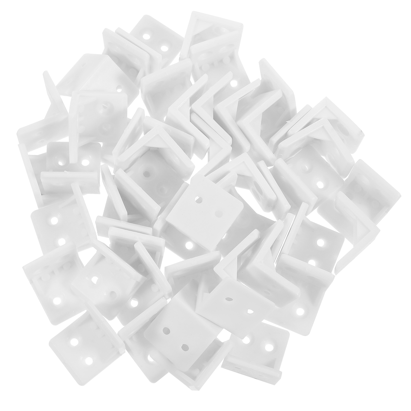 Shisuyan Support d'Angle Droit L Support d'Angle Blanc 100Ensemble 1.2x1.2x1.2in