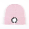 thumbnail image 2 of SUNSIOM Rechargeable LED Bonnet - Hommes Femmes Bonnet Tricoté Chaud Hiver Bonnet pour Intérieur Extérieur, 2 of 8