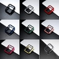 thumbnail image 1 of ALMNVO Compatible with Apple Watch Case 45mm 41mm 44mm 40mm 42mm 38mm,Full Coverage Hard PC Bumper with Tempered Glass Screen Protector Cover Accessories for iWatch SE Series 7 6 5 4 3 2 1, 1 of 6