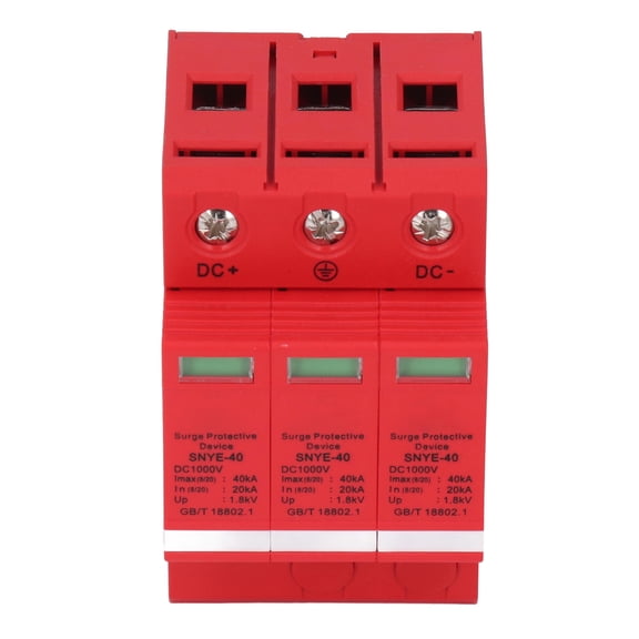 Voltage Surge Arrester, PC 40KA Corrosion Proof DC1000V Combiner Box Surge Protection Device  For Office Building For Machine Room 2P,3P