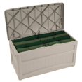 thumbnail image 2 of Suncast 73 Gallons Boîte de Rangement pour Terrasse Extérieure, Taupe (2 Paquets), 2 of 4