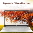 thumbnail image 4 of HP 15.6" FHD Touchscreen Laptop, Intel Core i7 1255U Processor, 64GB RAM, 2TB PCIe SSD, Intel Iris Xe Graphics, Number Pad, Wi-Fi 5, HD Camera, Windows 11, Silver, 32GB Hotface USB Card, 4 of 7