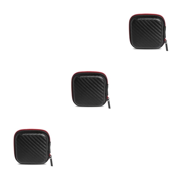 Redempat Earphone Storage Bag Organizer Professional Earbud Holders Small Size Headset Pouch Containers Organization Container As shown 3Set