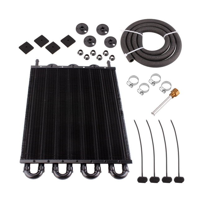TFixol High-Performance Aluminum Alloy Car AC Tubular Condenser - 8-Row Black, Compact & Durable Design for Enhanced Heat Dissipation and Energy Efficiency
