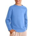 thumbnail image 2 of WUANDIXFA T-Shirts à Manches Longues pour Garçons pour Enfants Décontractés Enfants Garçons Automne Coton T-Shirts à Manches Longues à Col Rond T-Shirts Hauts Bleu Clair, 5-6 Ans, 2 of 4