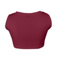 thumbnail image 4 of AherBiu Womens Crop Tank Tops Summer Sexy Workout Sleeveless Undershirt Square Neck Stretchy Mini Tank Solid Color, 4 of 4