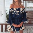thumbnail image 2 of Robes d'Été pour Femmes Robes de Cocktail pour Femmes Décontractées Plage Aguichant Robe Ample Décontractée Femmes Tunique à Épaules Robes d'Été Décontractées Robes Maxi Décontractées pour Femmes Coupe Ample Manches Évasées Mini Robe Fleurie, 2 of 9