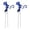 Blue, variant on koolsoo 2Pcs Fishing Rod Holder Fishing Pole Bracket Support Stand Outdoor Blue