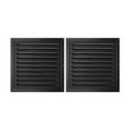 thumbnail image 3 of LEFU for Stainless Steel Louver Vent Grille Cover with Insect Screen for Ceiling and Side Wall, Square HVAC Ventilation Outlet, Easy Installation, 25 x 25 cm, Black, 3 of 10