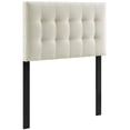 thumbnail image 1 of Modway Lily Tufted Linen Fabric Upholstered Twin Headboard in Ivory, 1 of 5