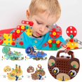 thumbnail image 3 of Children's Plastic Screw Assembly Drill Toy for Hands-On Education, Enhancing Coordination and Problem-Solving Skills, 3 of 8