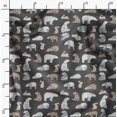 thumbnail image 2 of Soimoi Gray Cotton Cambric Fabric Bear & Rabbit Animal Printed Craft Fabric by the Yard 42 Inch Wide, 2 of 6