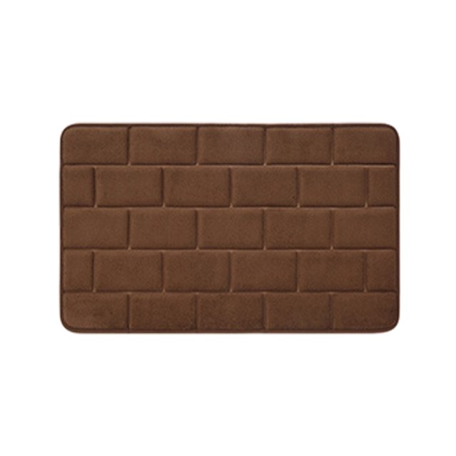 Maytalsory Quick-drying Bathroom Rugs Exquisite Crafted For Easy Cleaning Toilet Rugs Bath Mat Carpets Coffee 1 Pc