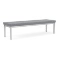 thumbnail image 1 of Lenox Steel Reception Waiting Room Healthcare 3-Seat Bench / Silver Steel / Gray, 1 of 5