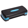 thumbnail image 1 of PRISP Adjustable Aerobic Stepper, 2 Height Levels (10/15cm - 4"/6") Exercise Step Platform for Home Gym and Fitness Training; 68 x 28cm, 1 of 9