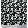 thumbnail image 1 of Soimoi Poly Georgette Fabric Cloud,Ball & Elephant Kids Printed Fabric 1 Yard 52 Inch Wide, 1 of 3