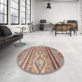 thumbnail image 3 of Ahgly Company Tapis d'Intérieur Carré Abstrait Sable Brun Sud-Ouest, 7 Pieds Carré, 3 of 6