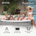 thumbnail image 2 of Intex PureSpa Plus Spa Gonflable en Bois Gris avec Lumières DEL Multicolores, 2 of 9