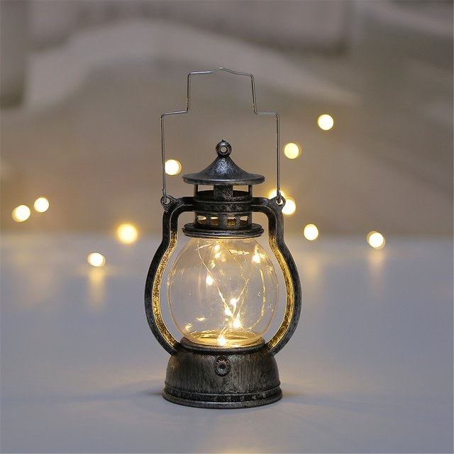 RKSTN Fall Decorations for Home LED Light-emitting Retro Lantern Christmas Hanging Spherical Lights Party Decorations